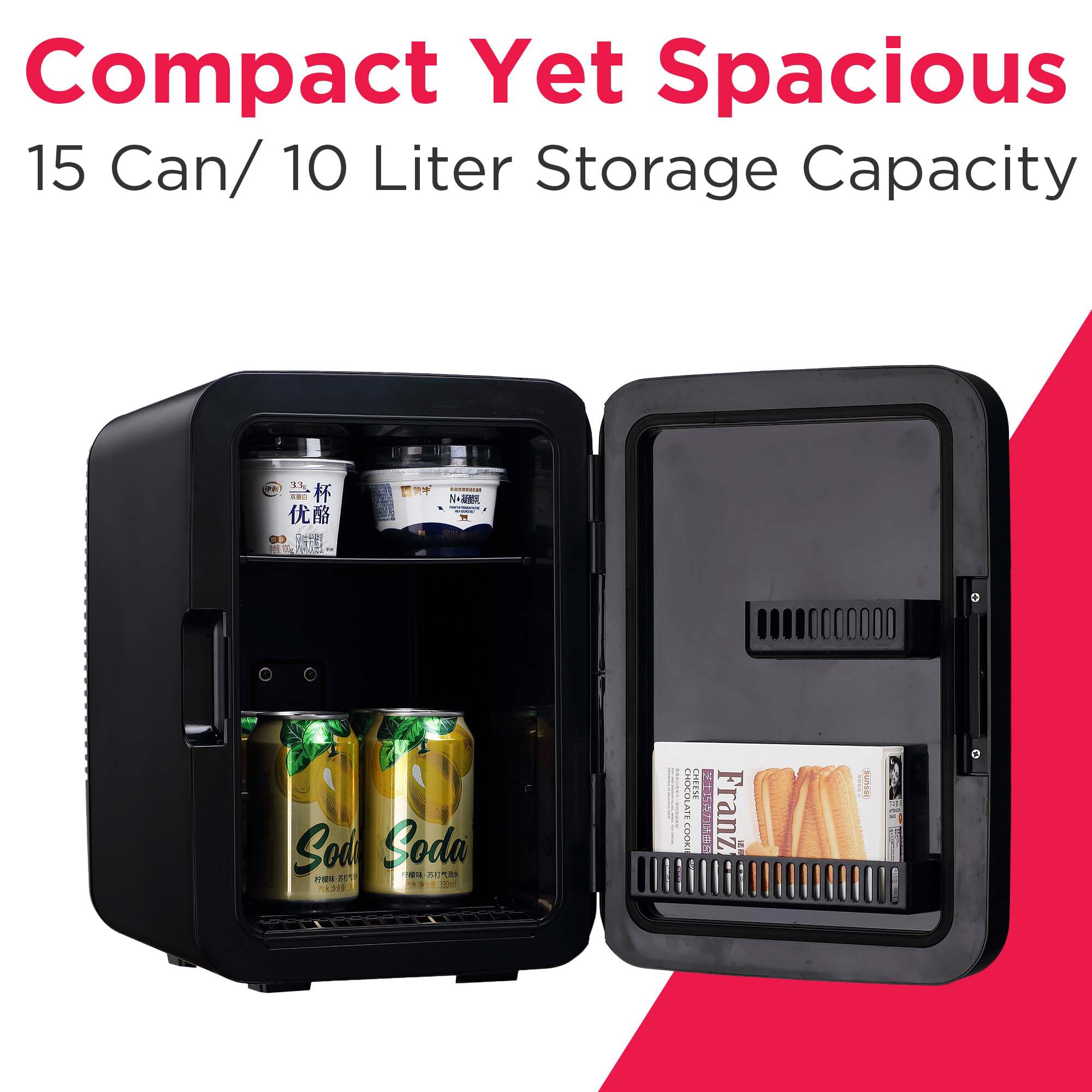 Frigidaire 10L 15-Can Mini Personal Fridge – Black Stainless product image 2
