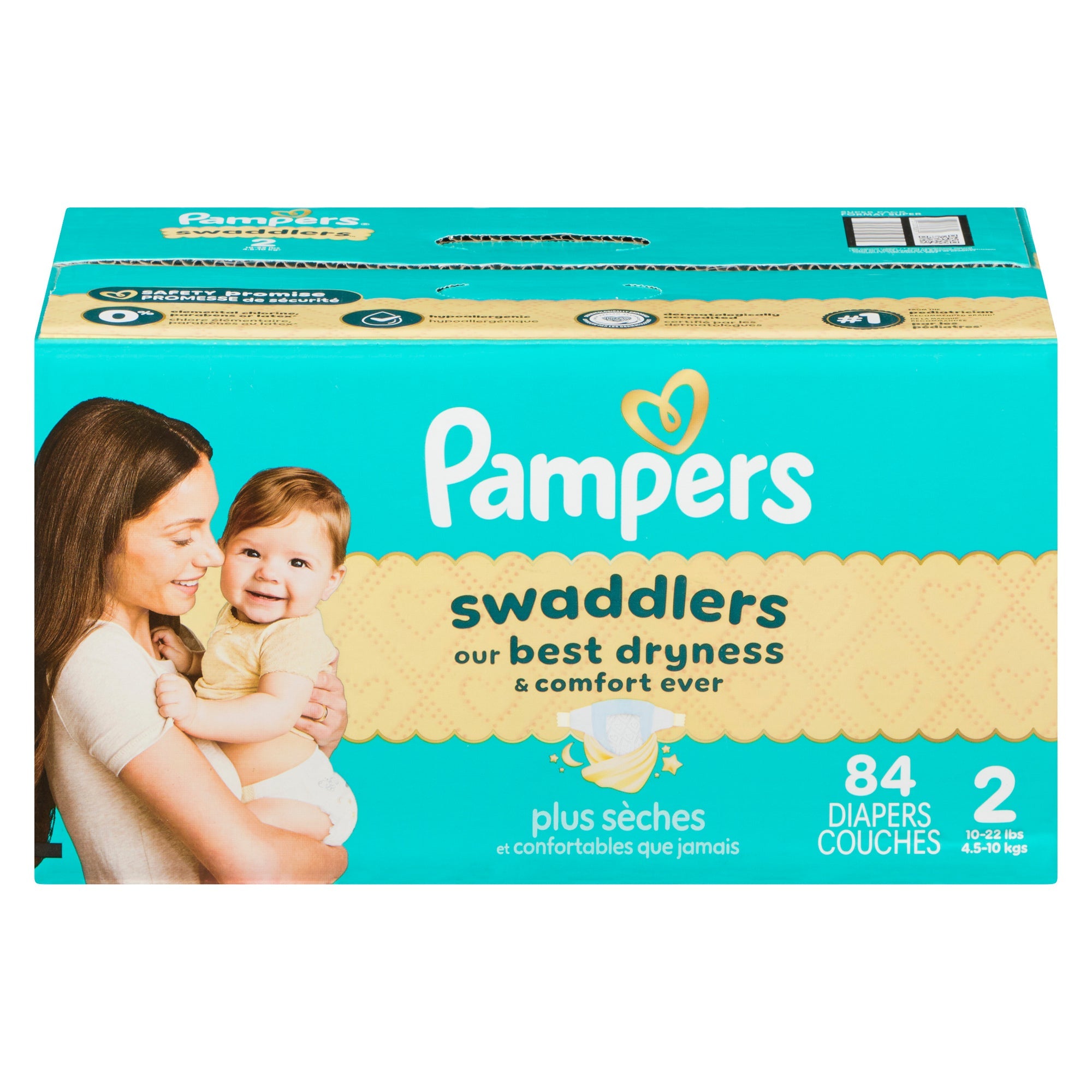 Pampers Swaddlers Diapers, Size 2, 84-Pack
