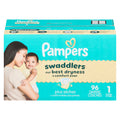 Pampers Swaddlers Diapers, Size 1, 96-Pack