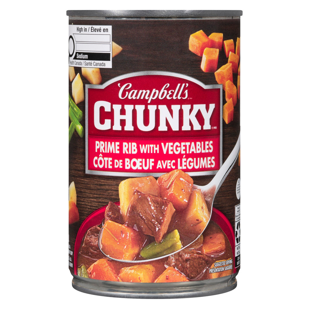 Soupe Côte de boeuf avec légumes Campbell's Chunky prête à servir, 515 ml