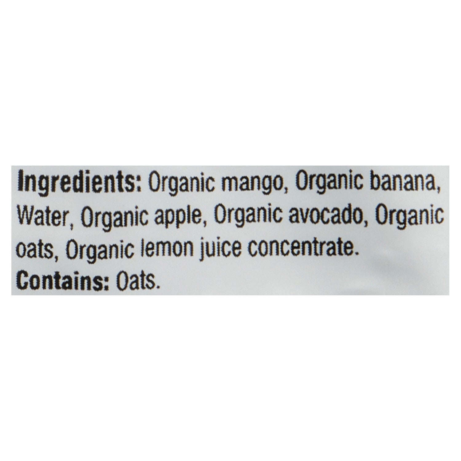 Baby Gourmet Purée Mangue, Avocat et Avoine 6+ Mois, 128 ml