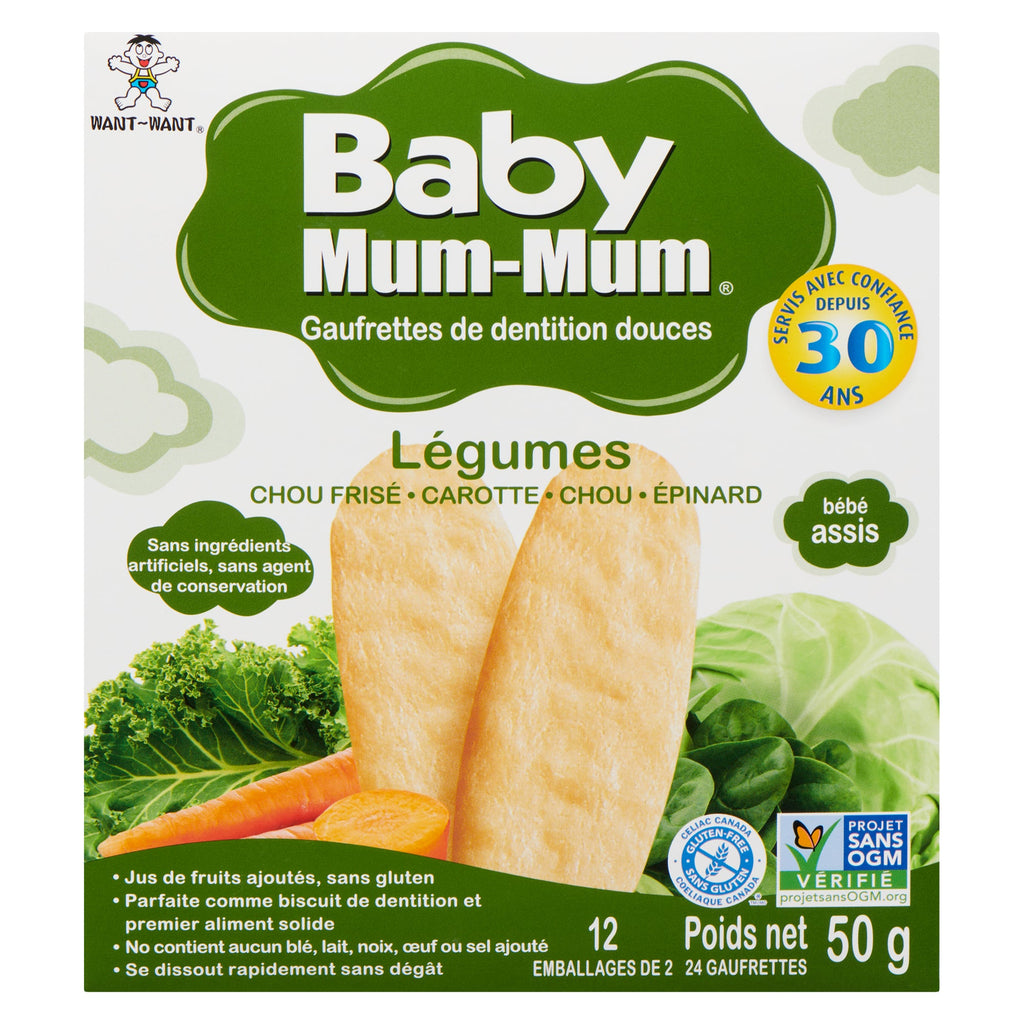 Baby Mum-Mum Soft Teething Vegetable Wafers, 50 g