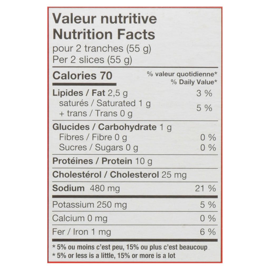 Lesters Montréal Smoked Meat Ronde de Boeuf Tranché 1 Sachet Familial, 400 g