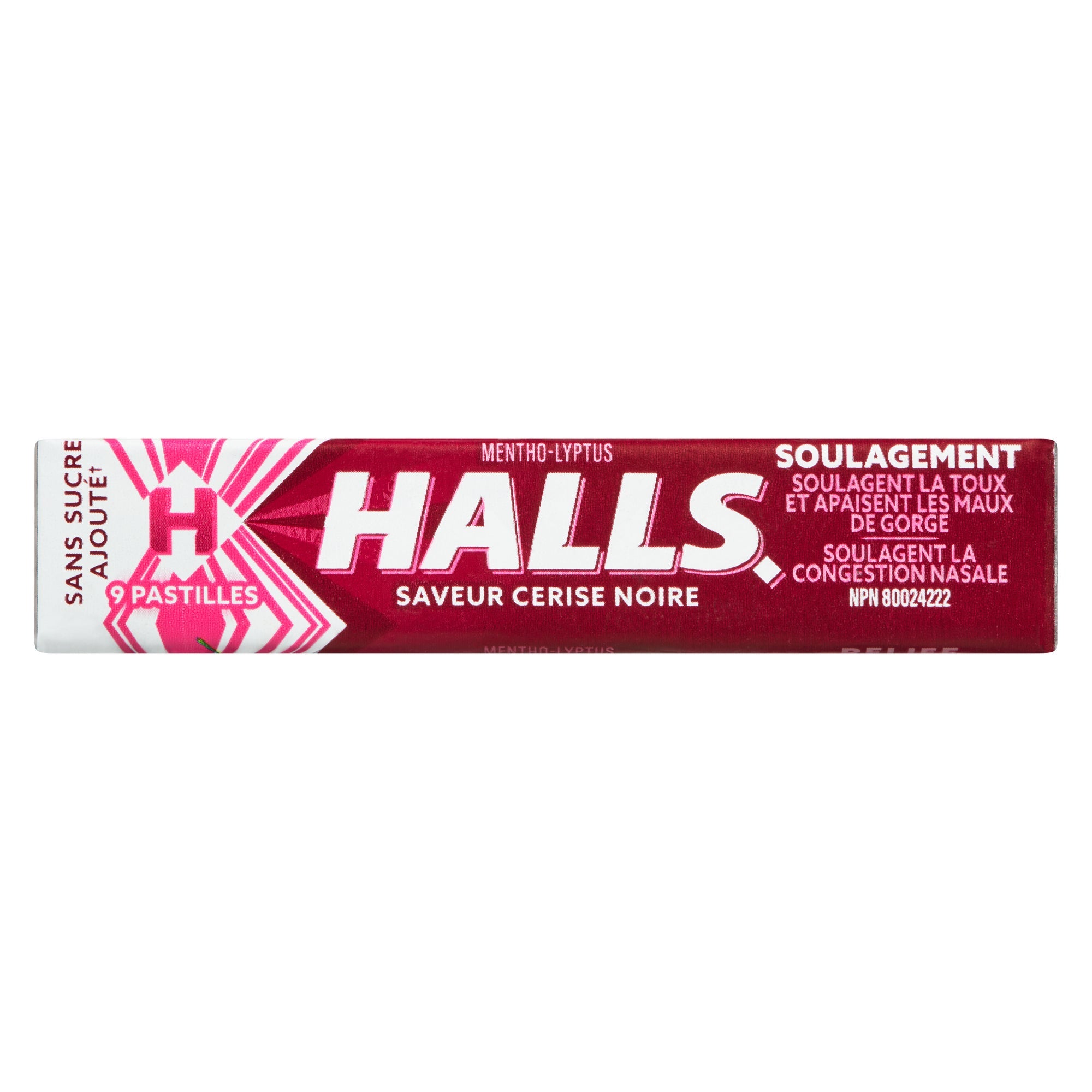 Halls Relief Mentho-Lyptus Black Cherry Flavour, 9-Pack