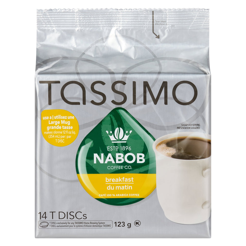 Dosettes de café Tassimo mélange déjeuner 100 % arabica Nabob Coffee Co. - 123 g