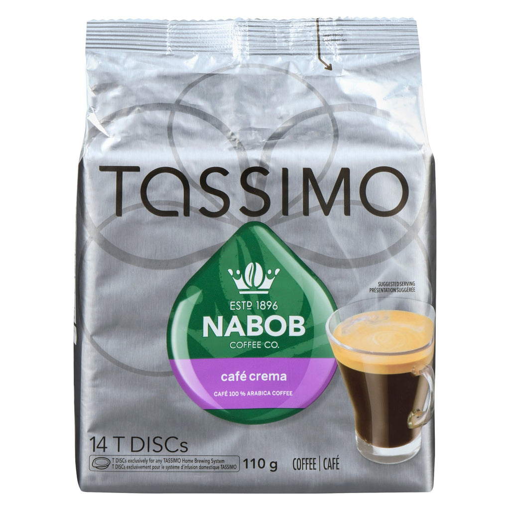 T Disc de café Café Crema Nabob Café Co. de Tassimo, emb. de 14, 110 g