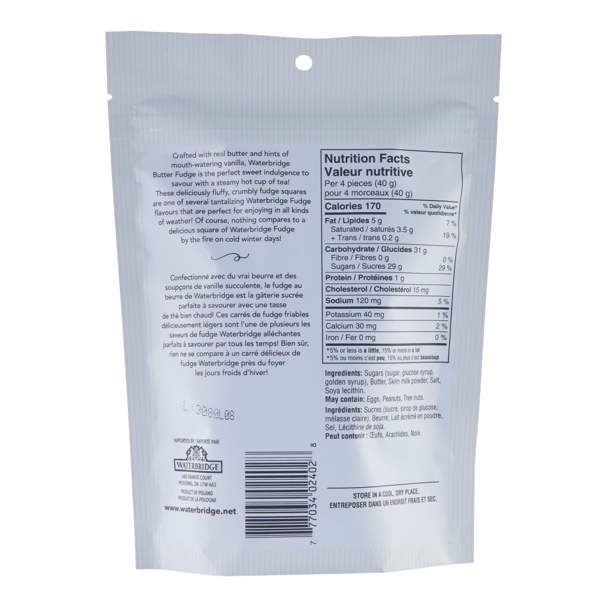 Waterbridge Just Fudge Butter Fudge, 150-g