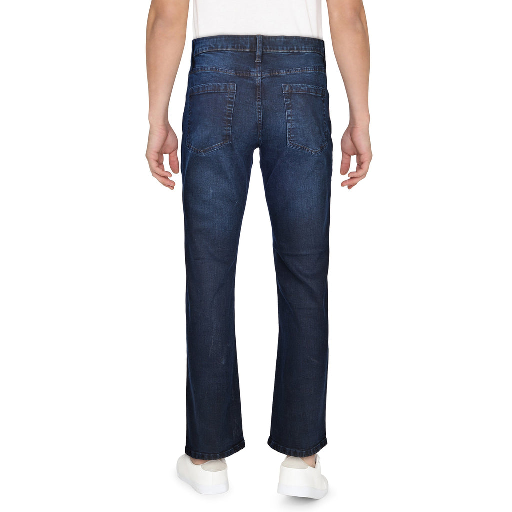 Pantalon de denim à coupe décontractée couleur bleu foncé Mountain Ridge pour hommes - 30 à 42
