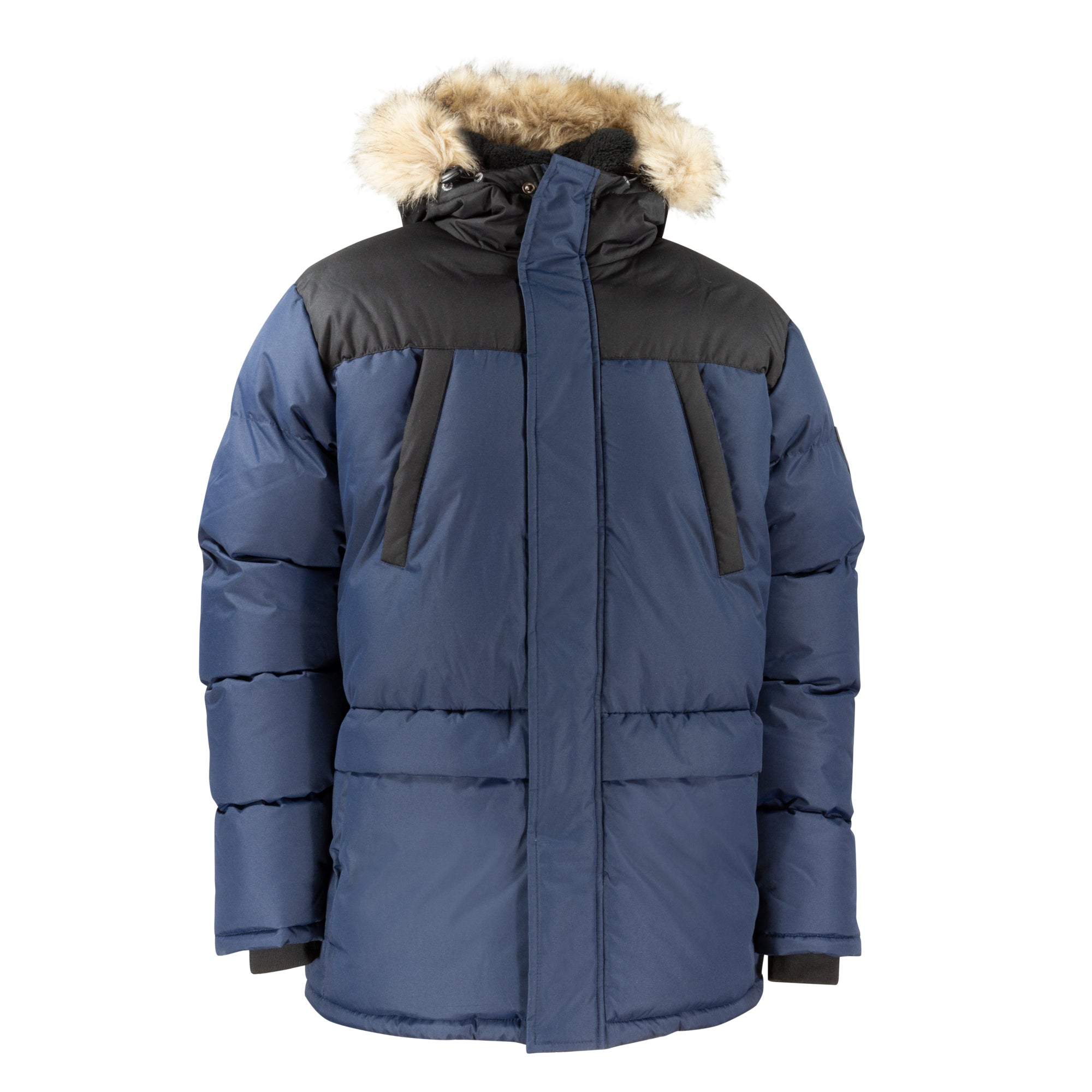Mountain Ridge Men's North Country Winter Parka with Faux Fur Lined Hood