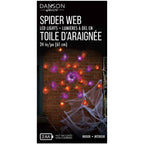 32 LED Spider Web Net Light, Orange and Purple