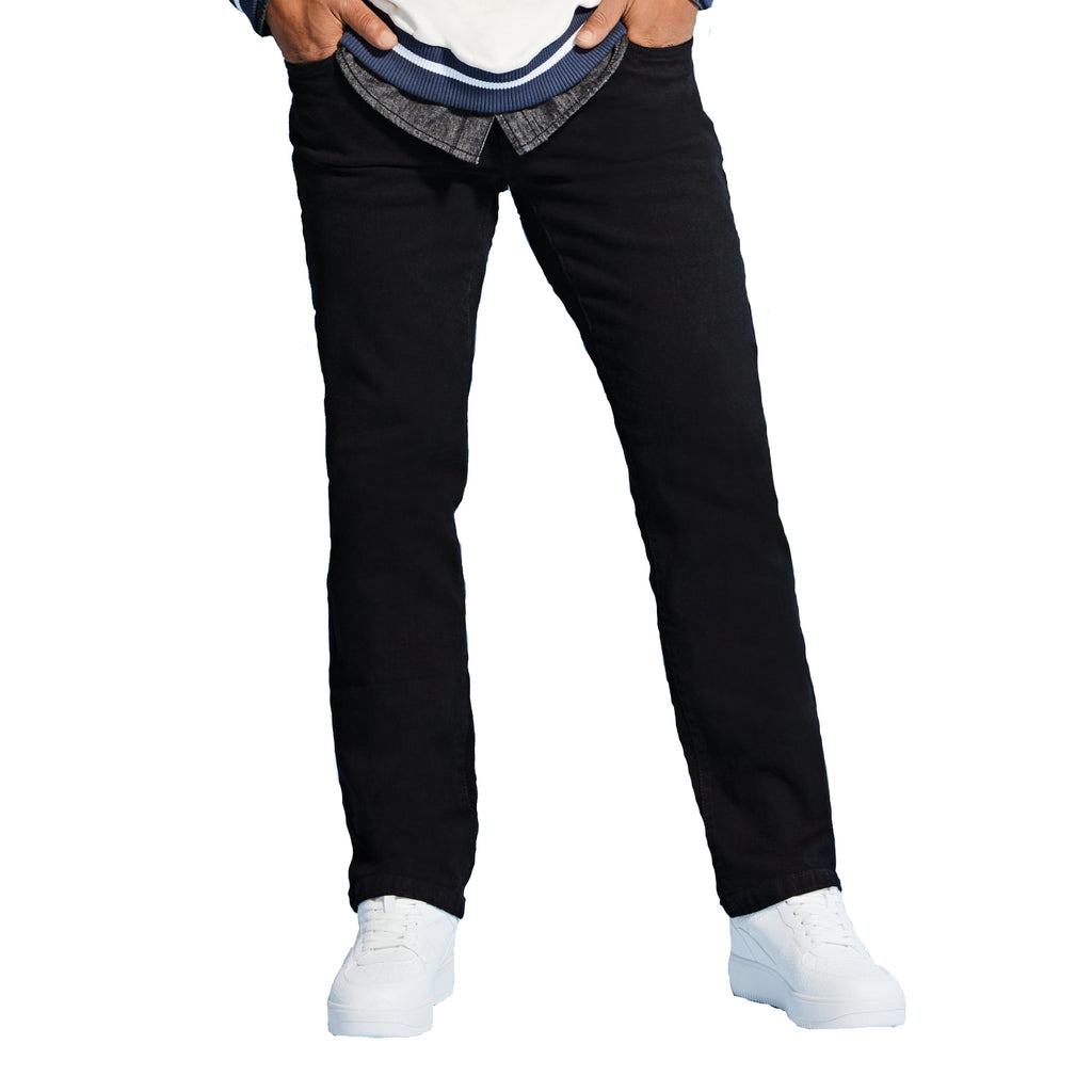 Pantalon en denim à jambes droites Mountain Ridge pour hommes