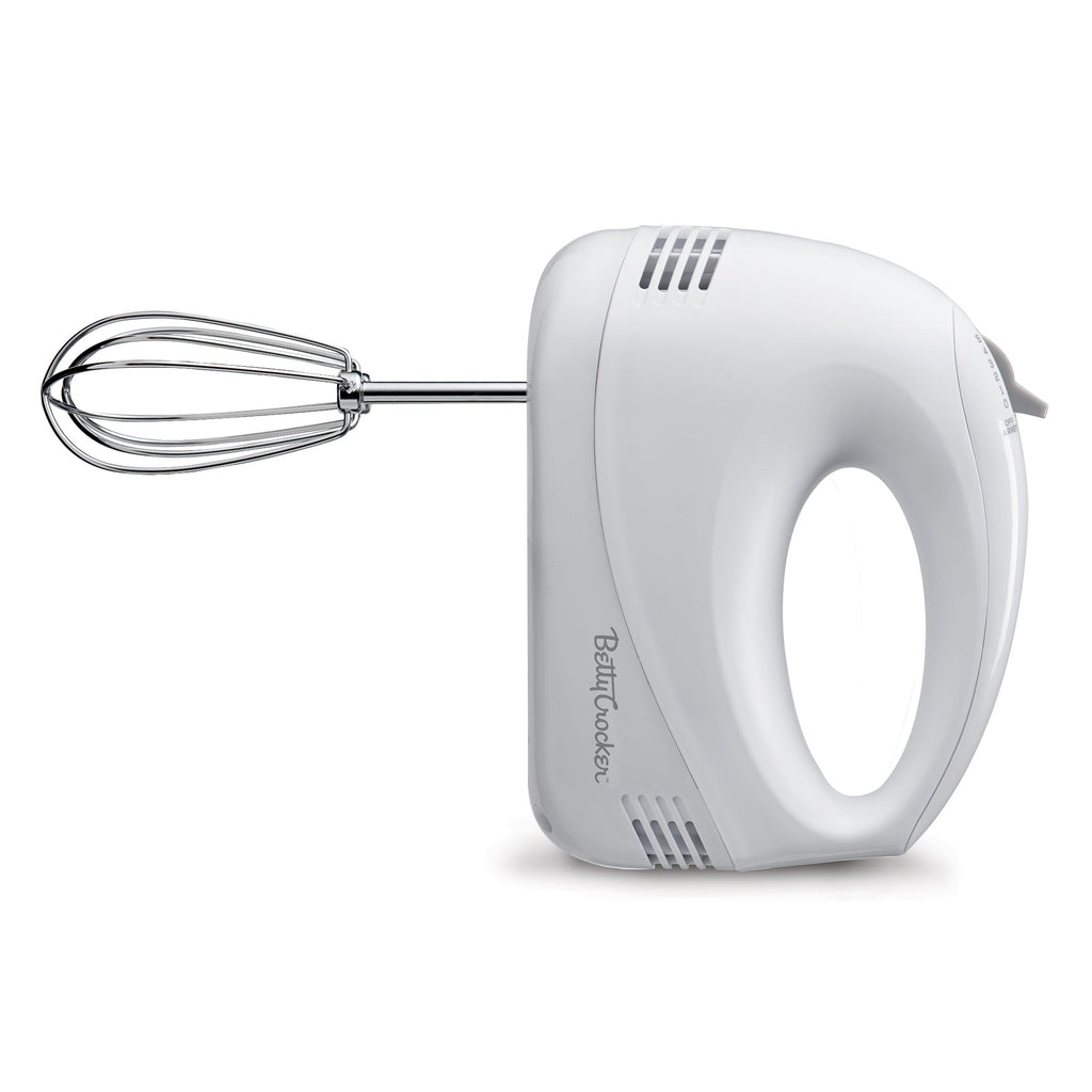 Betty Crocker 5-Speed Hand Mixer, White