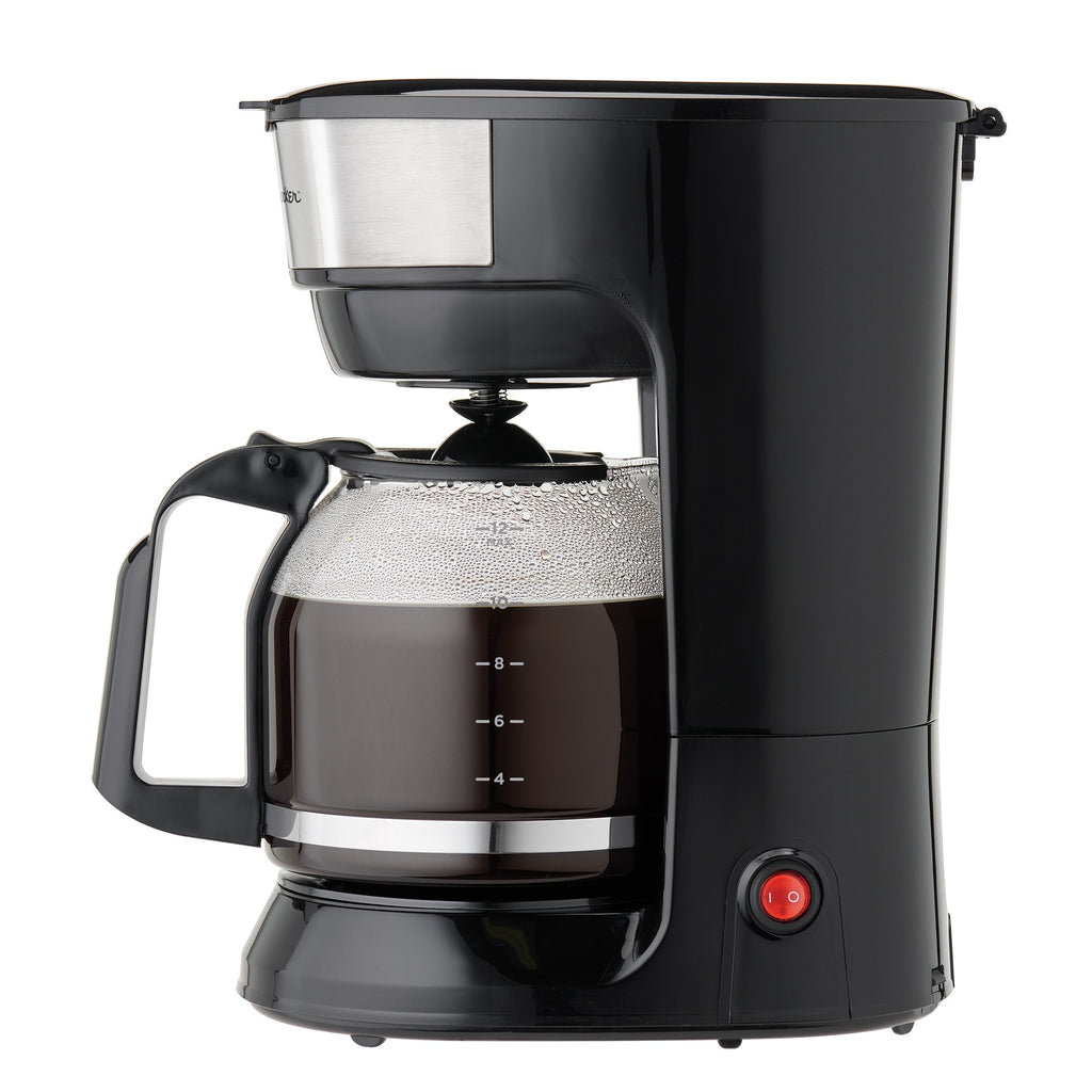 Cafetière à 12 tasses Betty Crocker, noir et argent – 1,9 pte