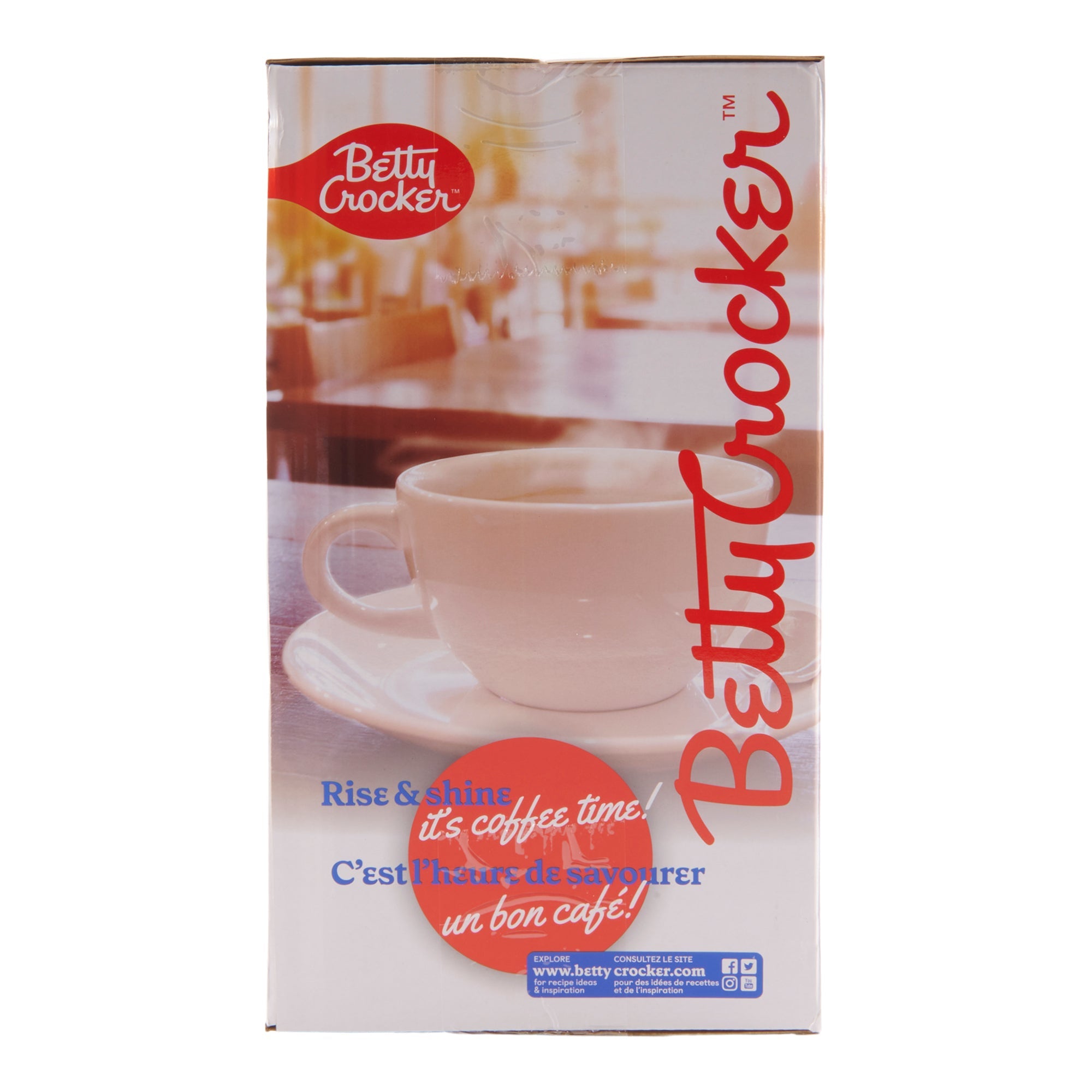 Cafetière à 12 tasses Betty Crocker, noir et argent – 1,9 pte