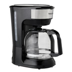 Cafetière à 12 tasses Betty Crocker, noir et argent – 1,9 pte
