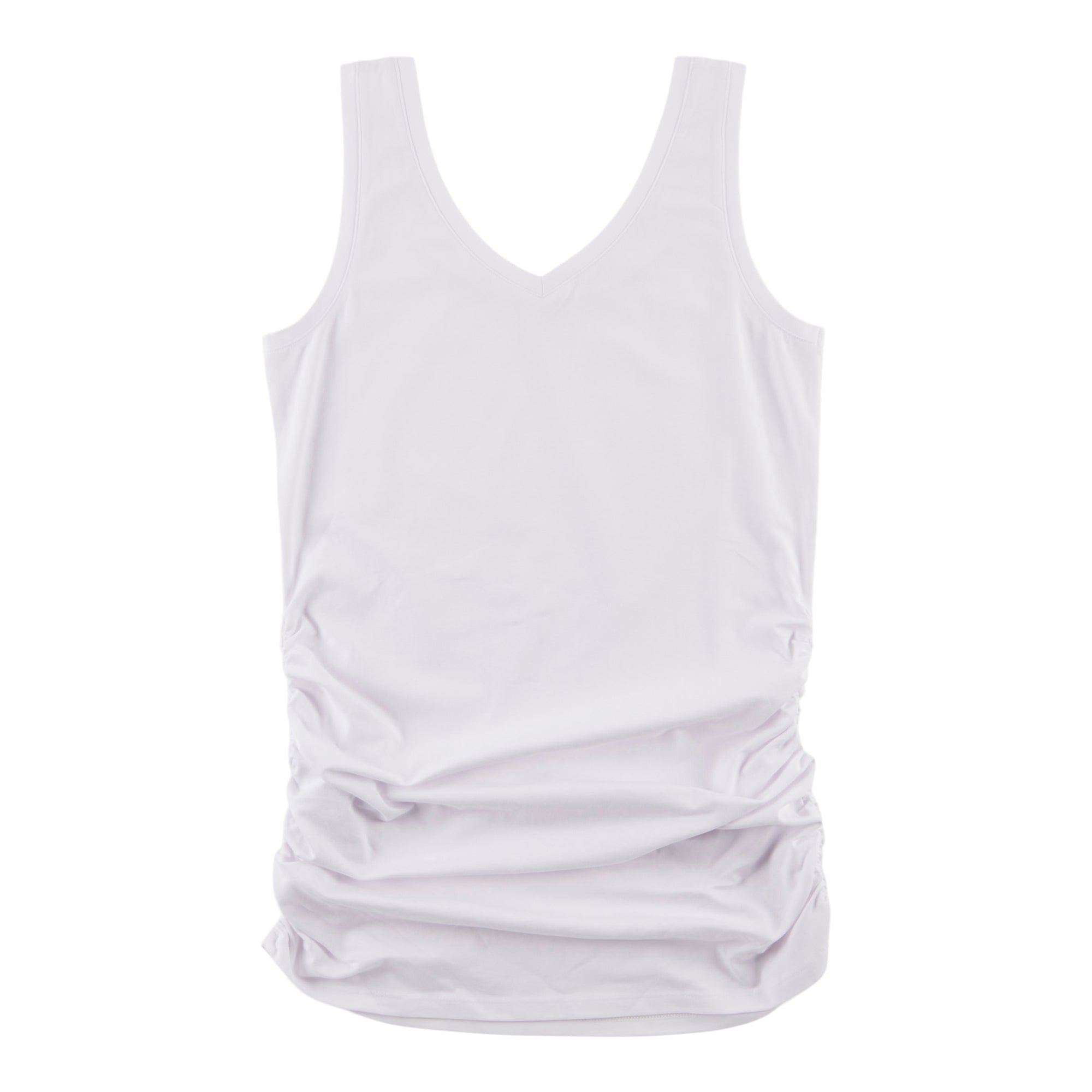 mySTYLE Women's Cool Comfort 2-in-1 Ruched Tank Top