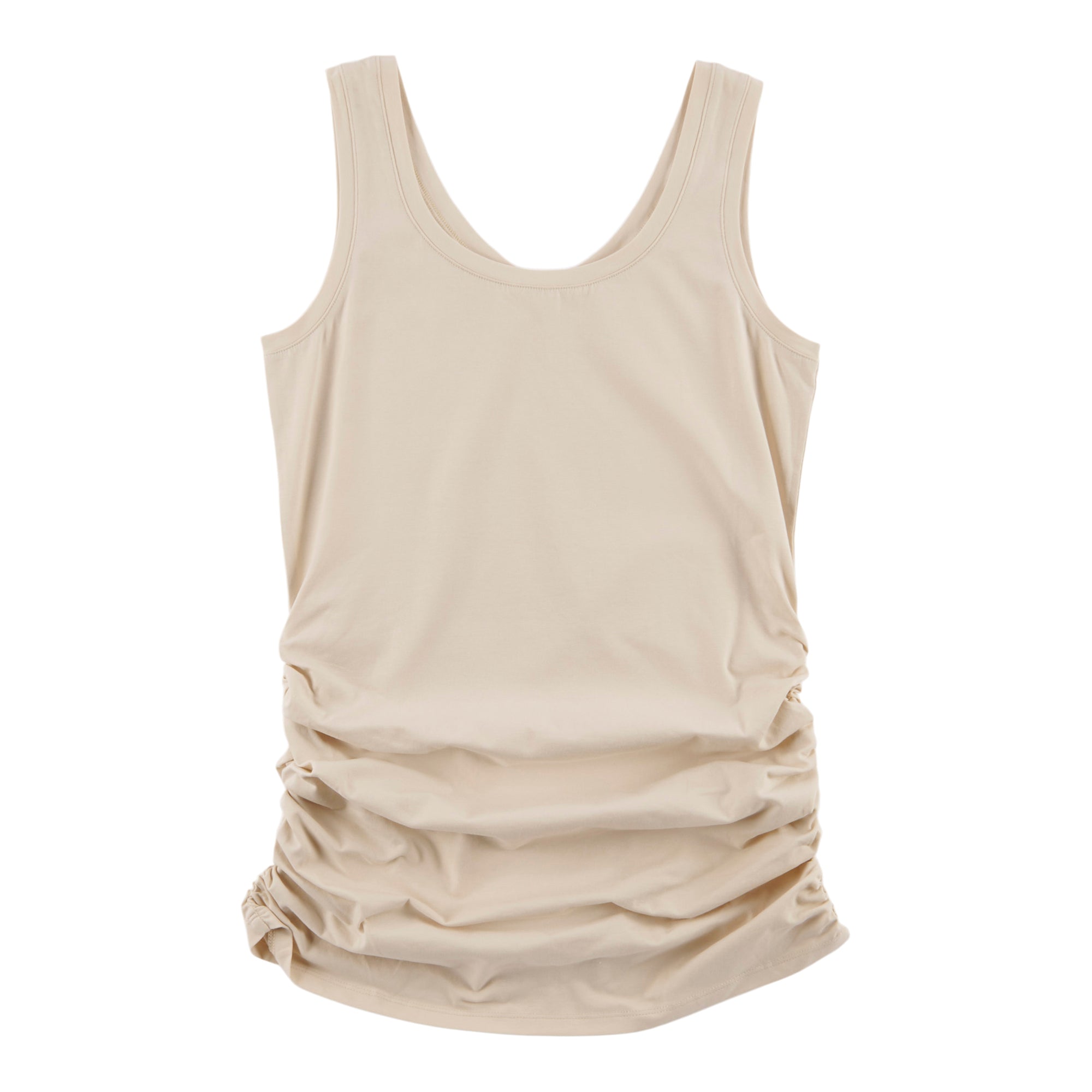 mySTYLE Women's Cool Comfort 2-in-1 Ruched Tank Top