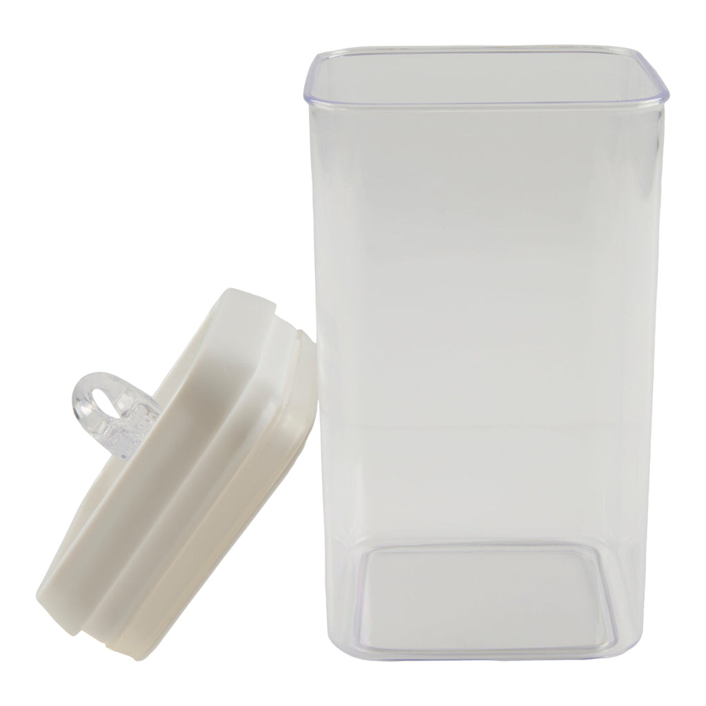 Square Air Tight Storage Container, White, 1.7-L
