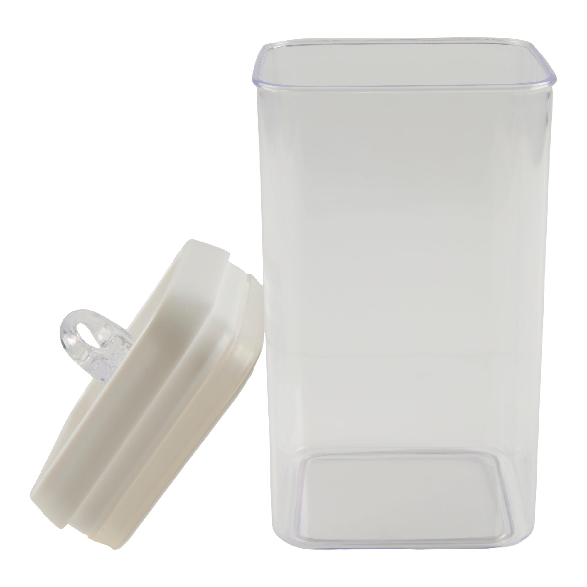 Square Air Tight Storage Container, White, 1.7-L