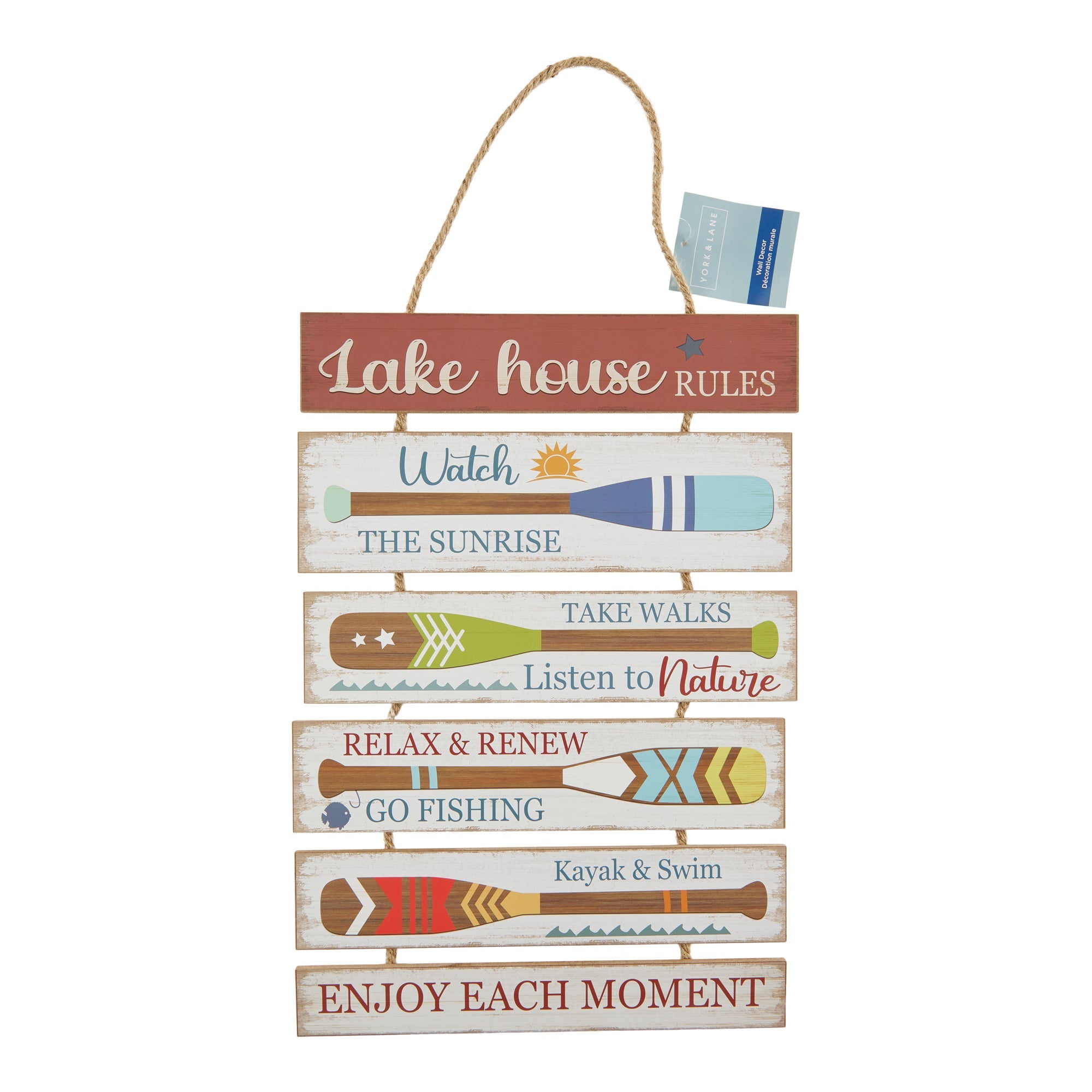 Wooden Hanging Sign, 20.5-in