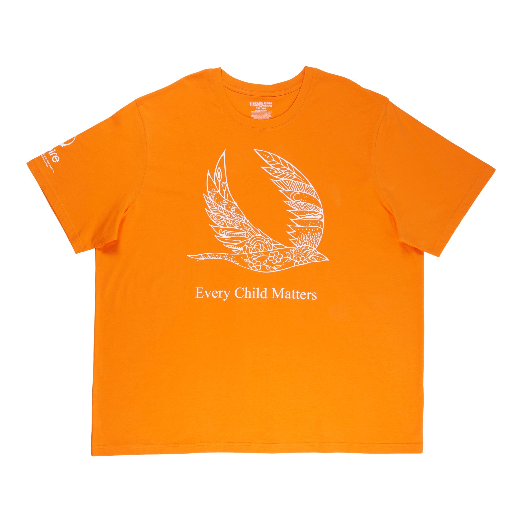 "Every Child Matters" Adult Oversize/Plus Unisex National Day of Truth and Reconciliation English Orange T-Shirt
