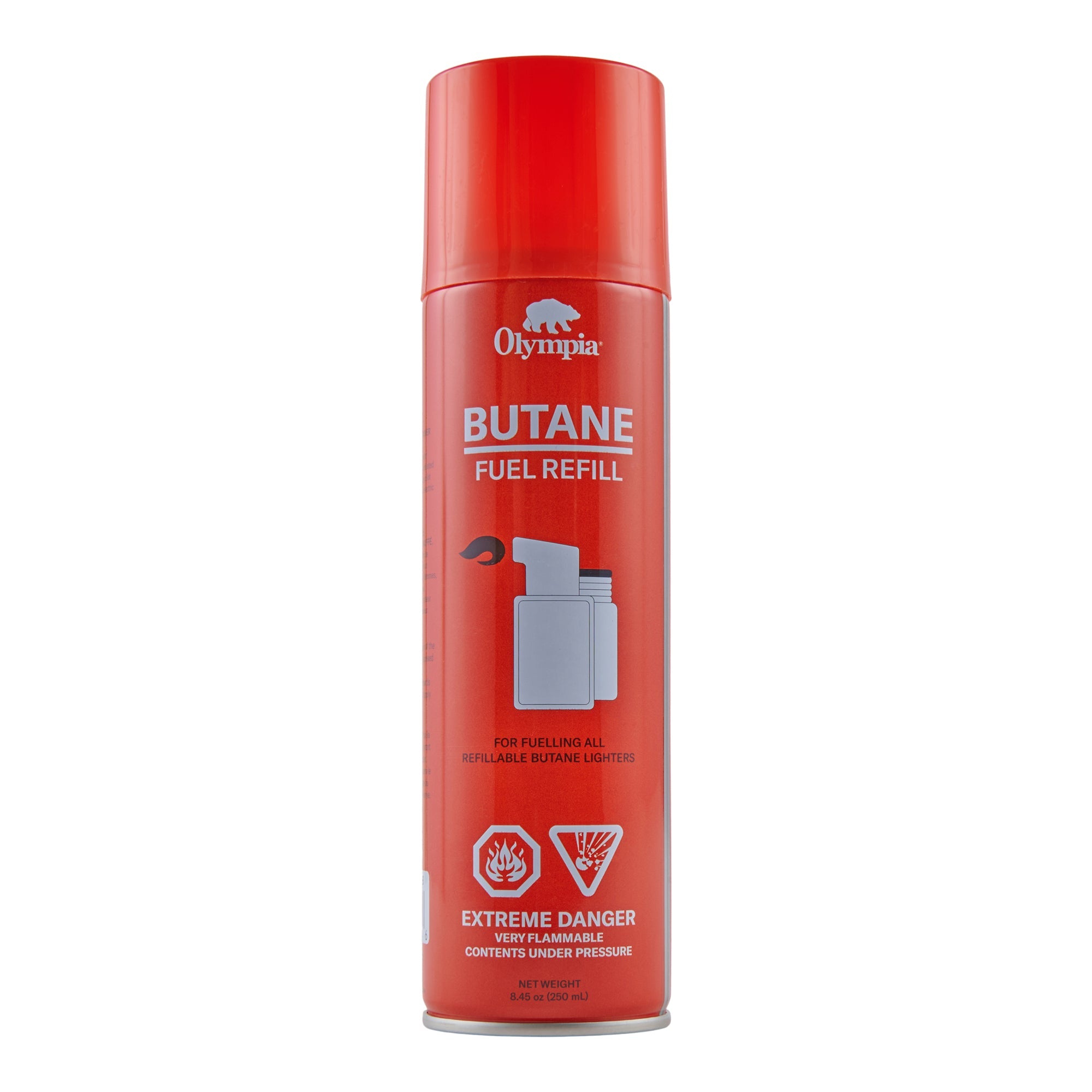 Recharge de carburant, butane Olympia – 250 ml
