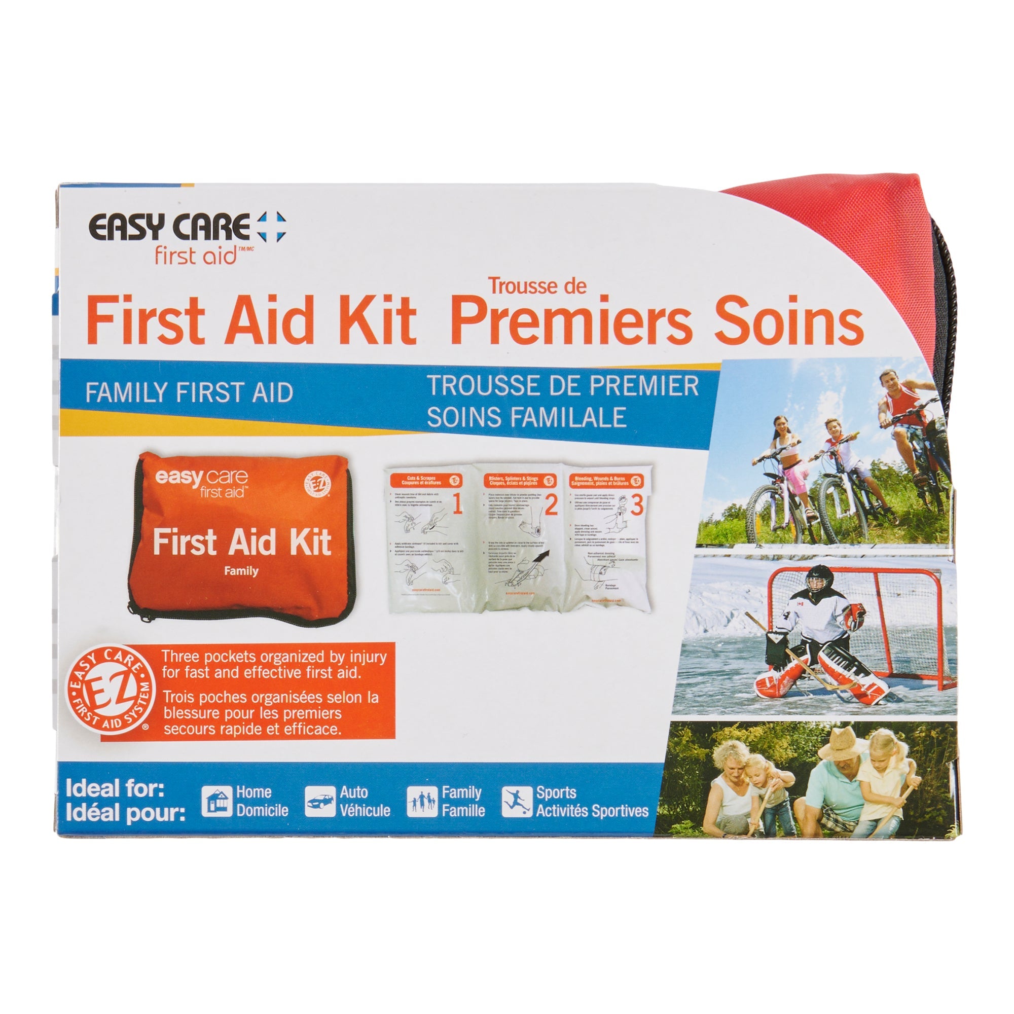 Trousse familiale de premiers soins Easy Care, 64 pièces