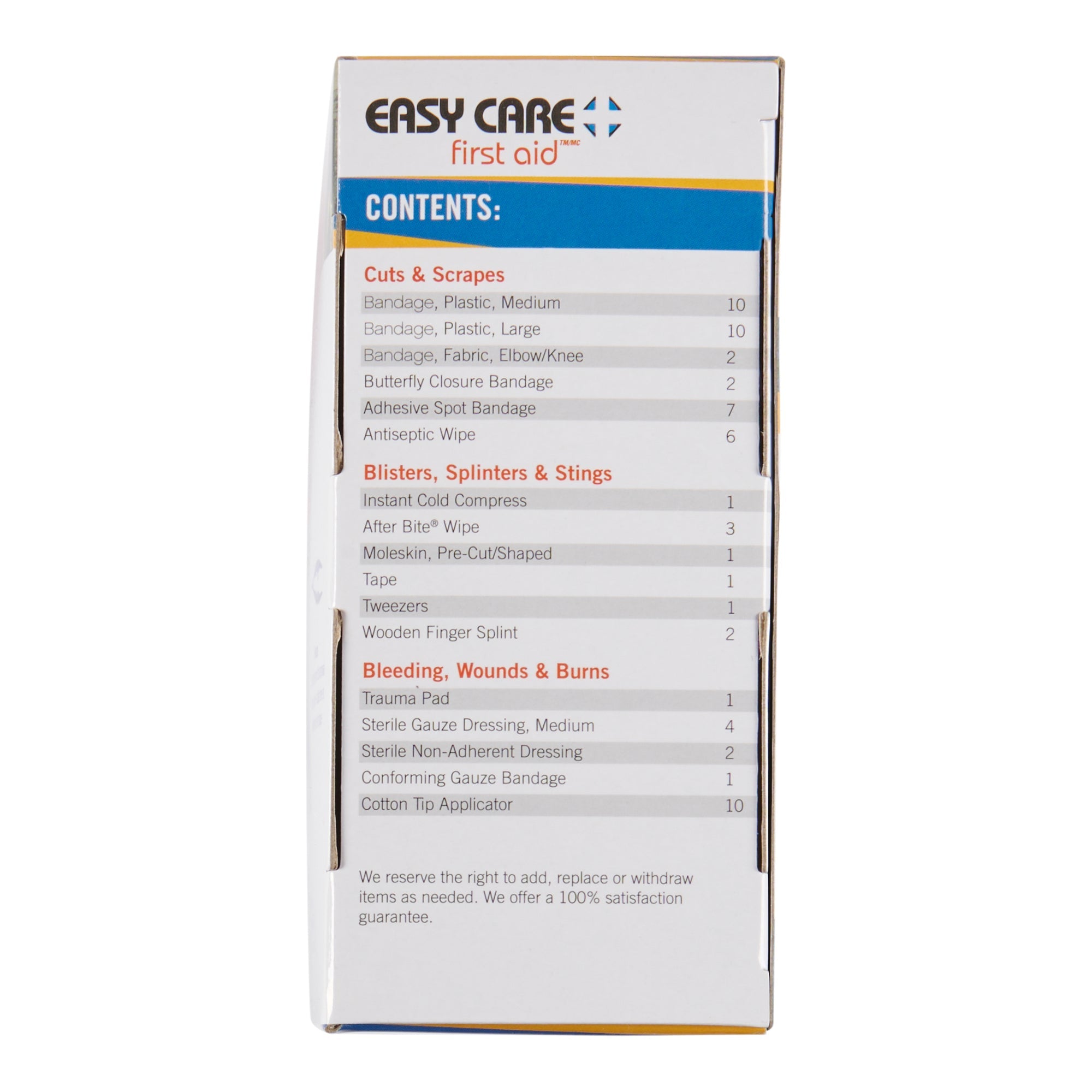 Trousse familiale de premiers soins Easy Care, 64 pièces