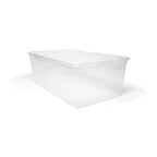 Tuffstore Clear Tote With Lid, 5.8-L.