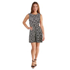 lily morgan Women's Printed Cut Out Romper