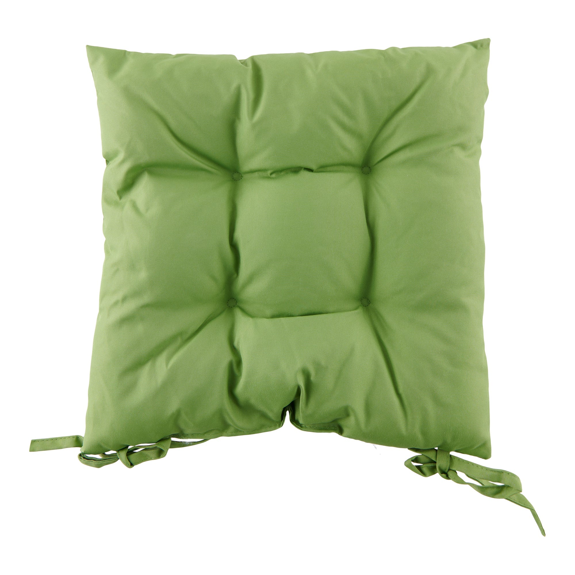 Outdoor Tufted Chair Pad, 15-in x 15-in.