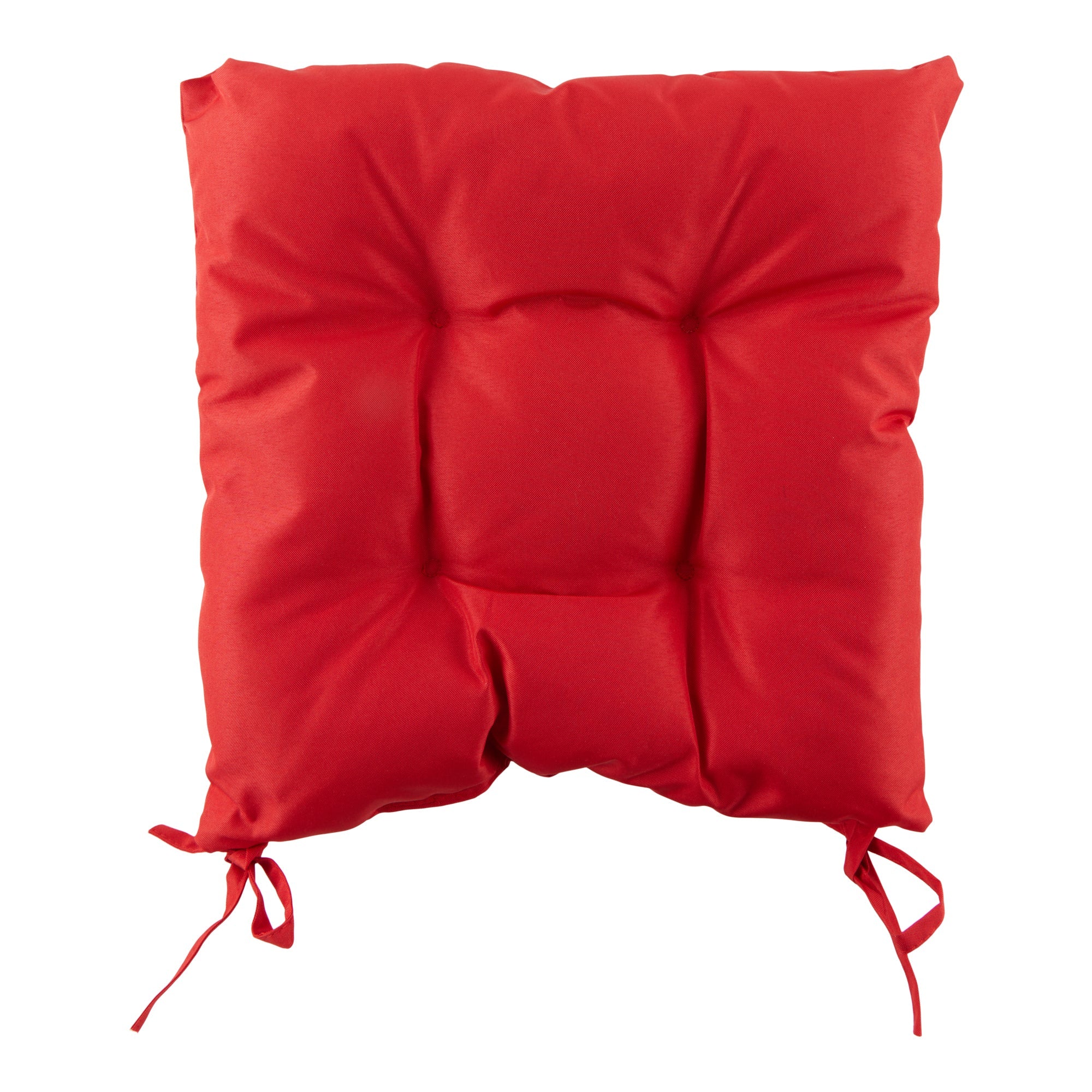 Outdoor Tufted Chair Pad, 15-in x 15-in.
