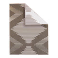 Outdoor Striped Rug, Charcoal/White, 5-ft x 7-ft.