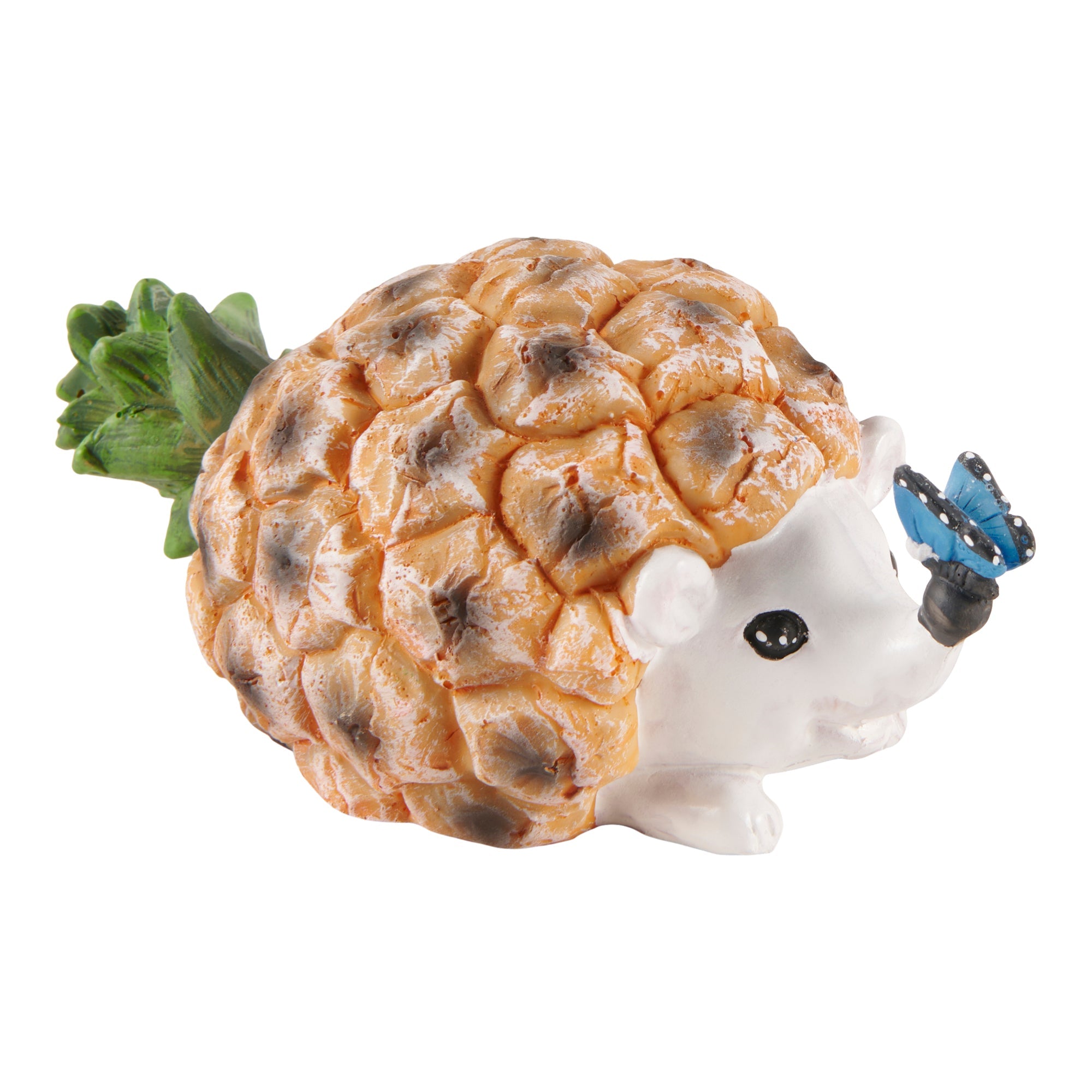 Pineapple Hedgehog, 6-in x 2.5-in x 3-in.