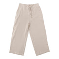 Pantalon écourté à jambe droite en mélange de lin mySTYLE pour femmes