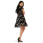 lily morgan Women's Flutter Sleeve Dress