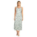 lily morgan Women's Printed Midi Dress