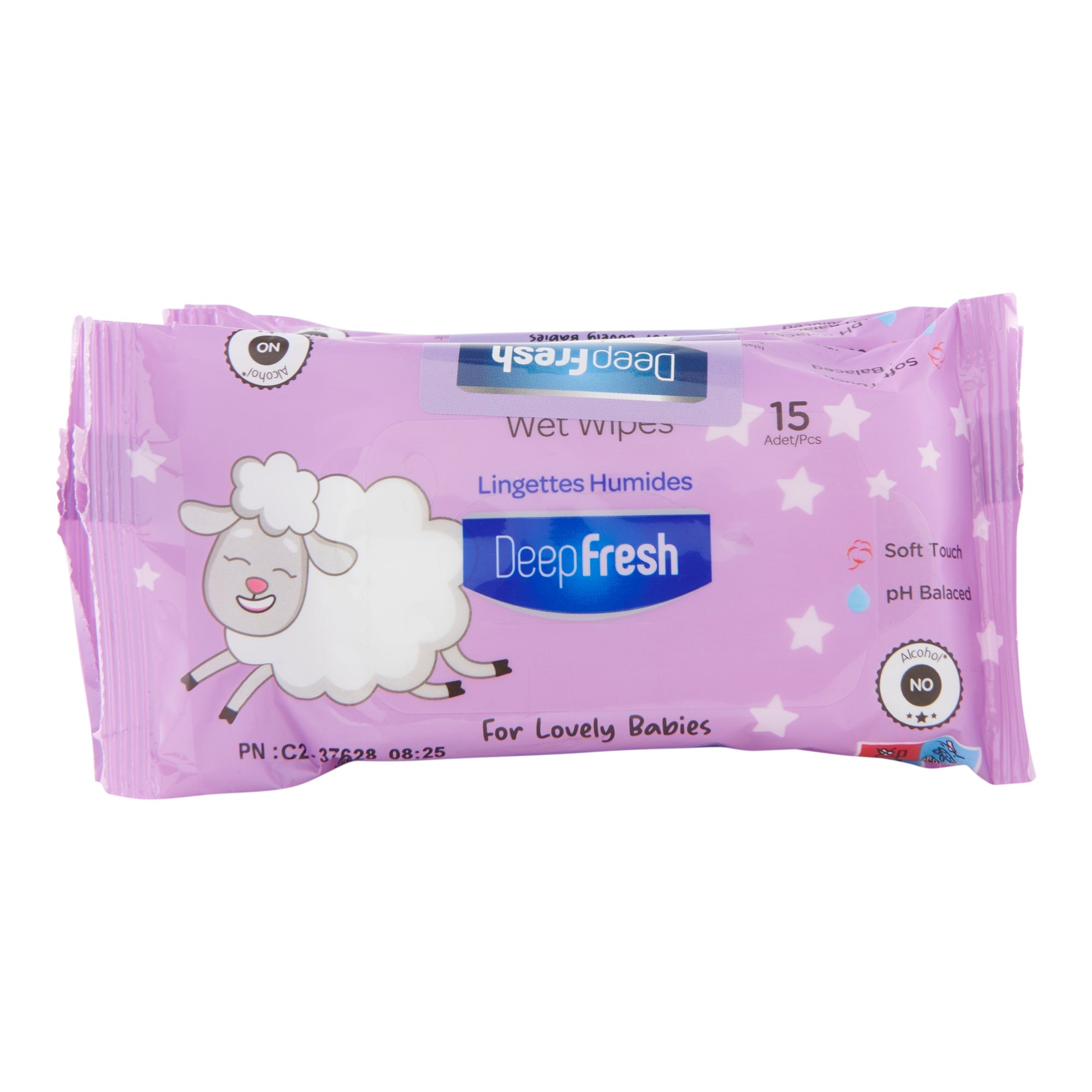 Deep Fresh Baby Wipes, Lamb, 6-Pack