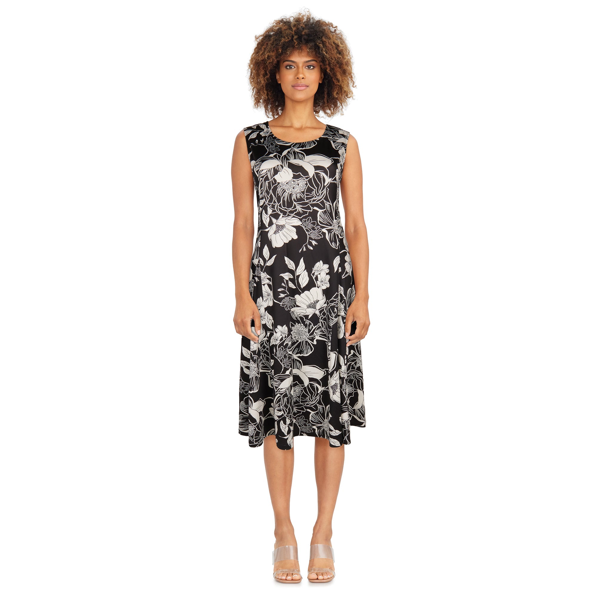 Classic Editions Women's Midi Sleeveless Dress