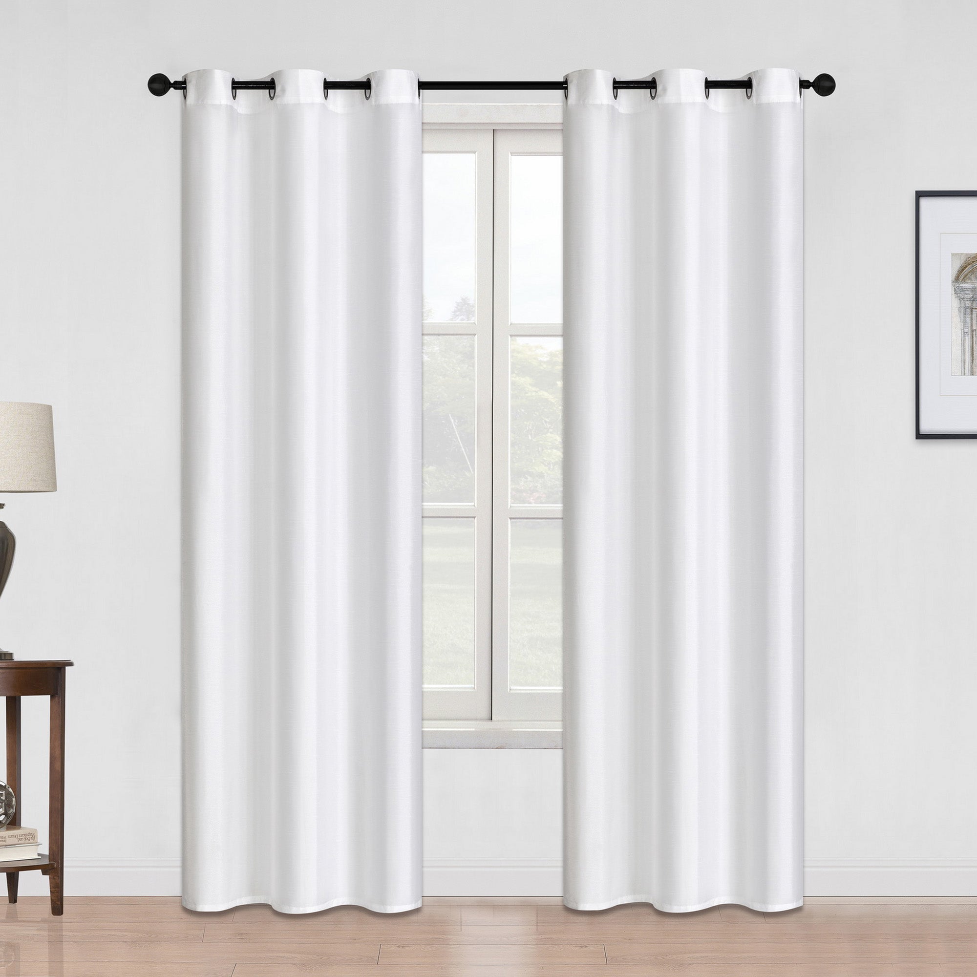 HomeStyles Faux Silk Curtain, 54-in x 84-in.