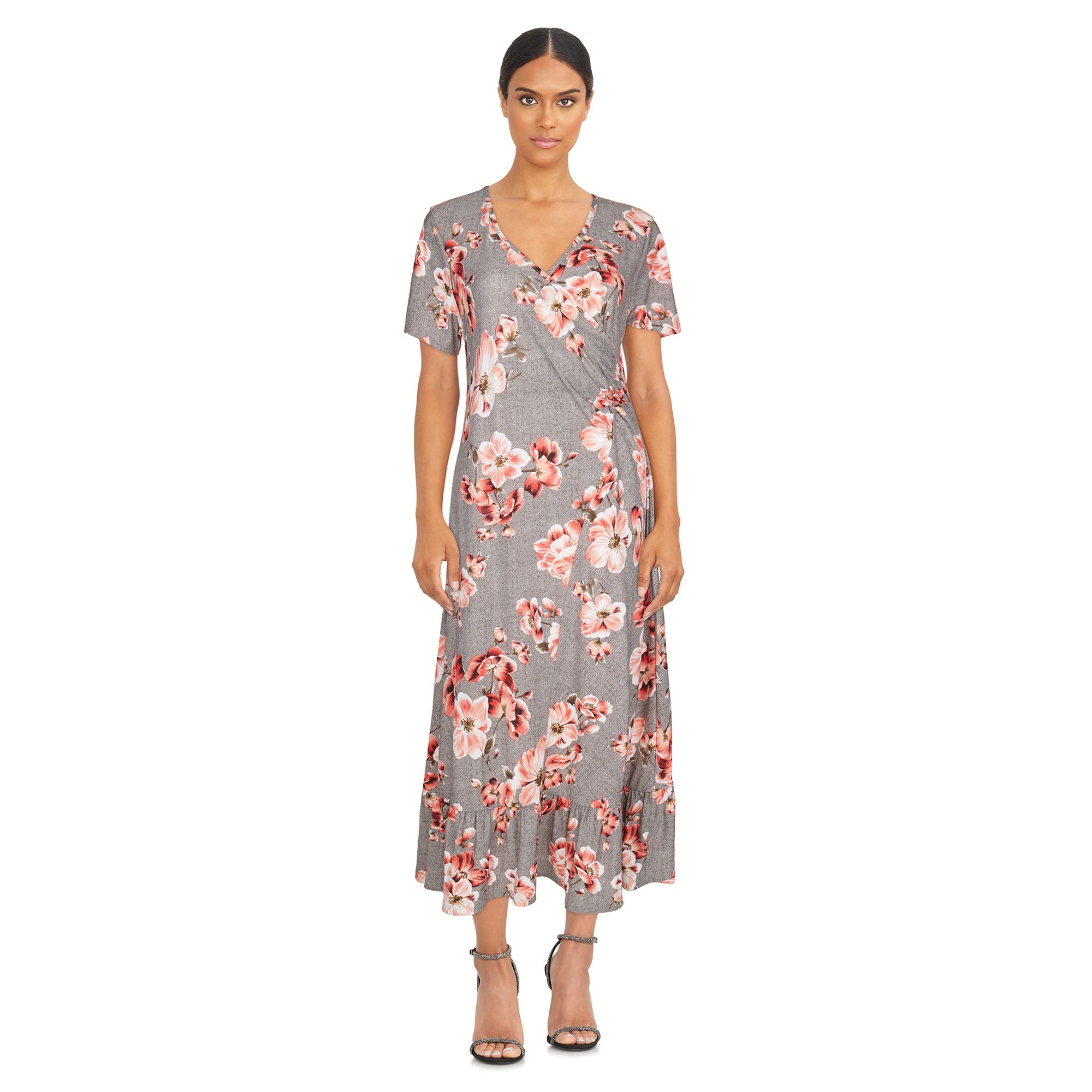 Robe évasée avec fronces sur le côté Classic Editions pour femmes