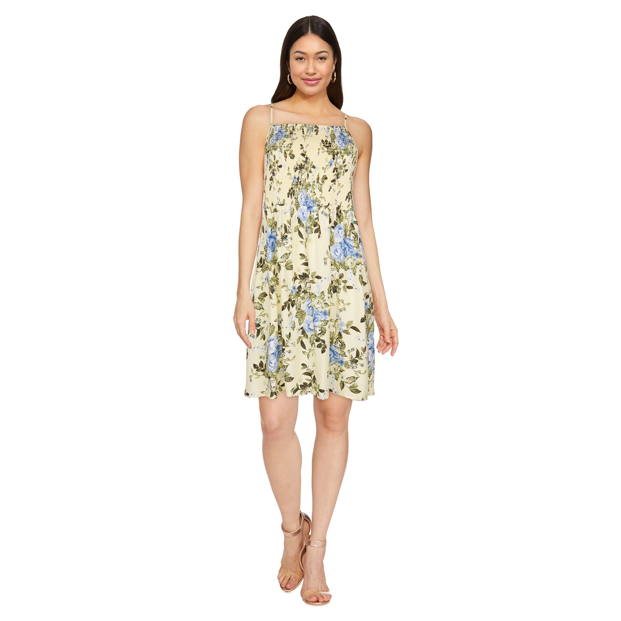 lily morgan Women's Smocked Mini Dress