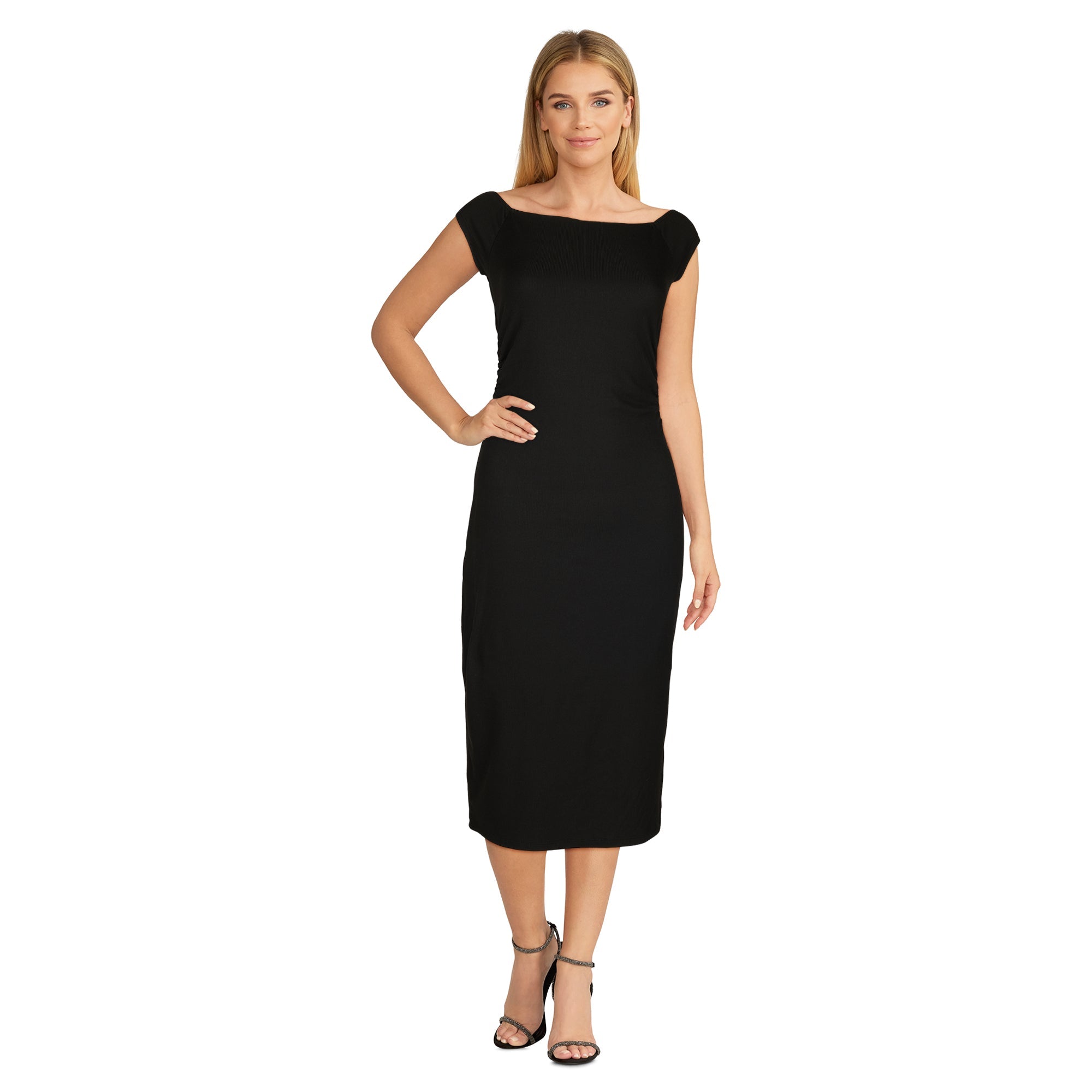 lily morgan Women's Cap Sleeve Midi Dress
