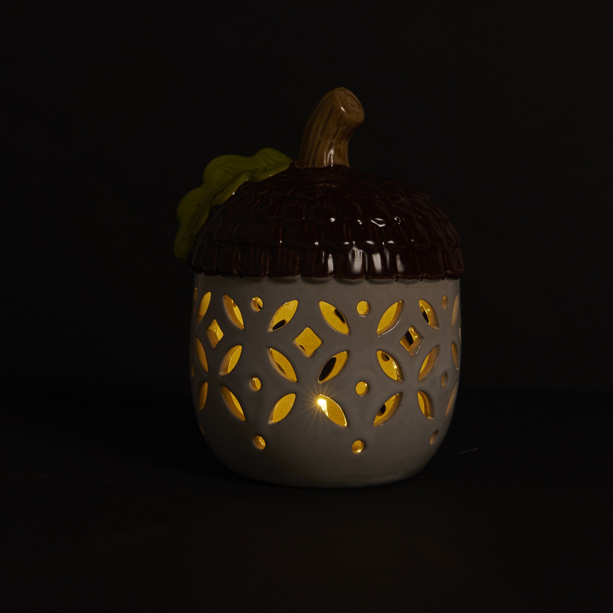 HomeStyles Ceramic LED Acorn, 6-in.