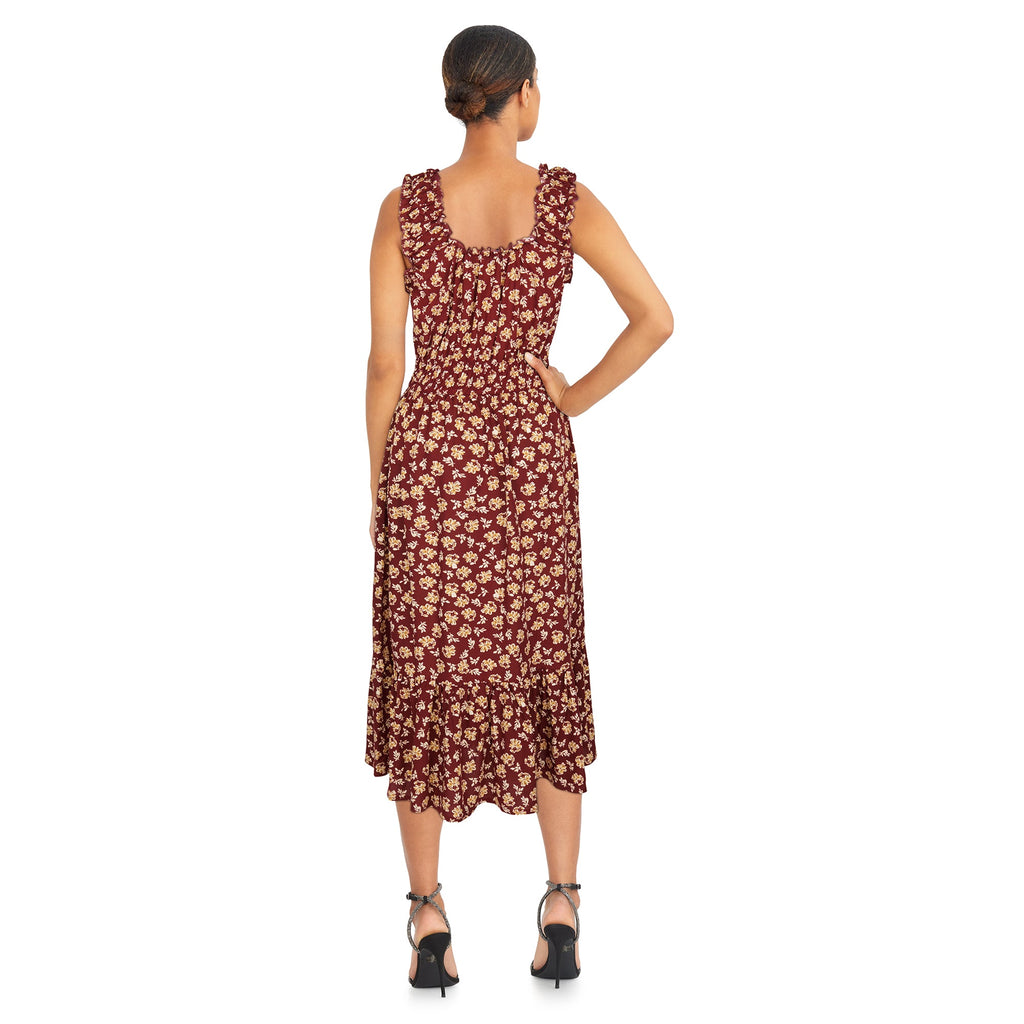 Robe midi étagée à smocks mySTYLE pour femmes