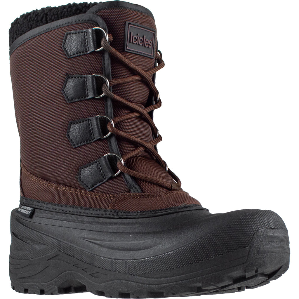 Bottes d’hiver en mélange de matériaux Icicles pour hommes, -40 °C