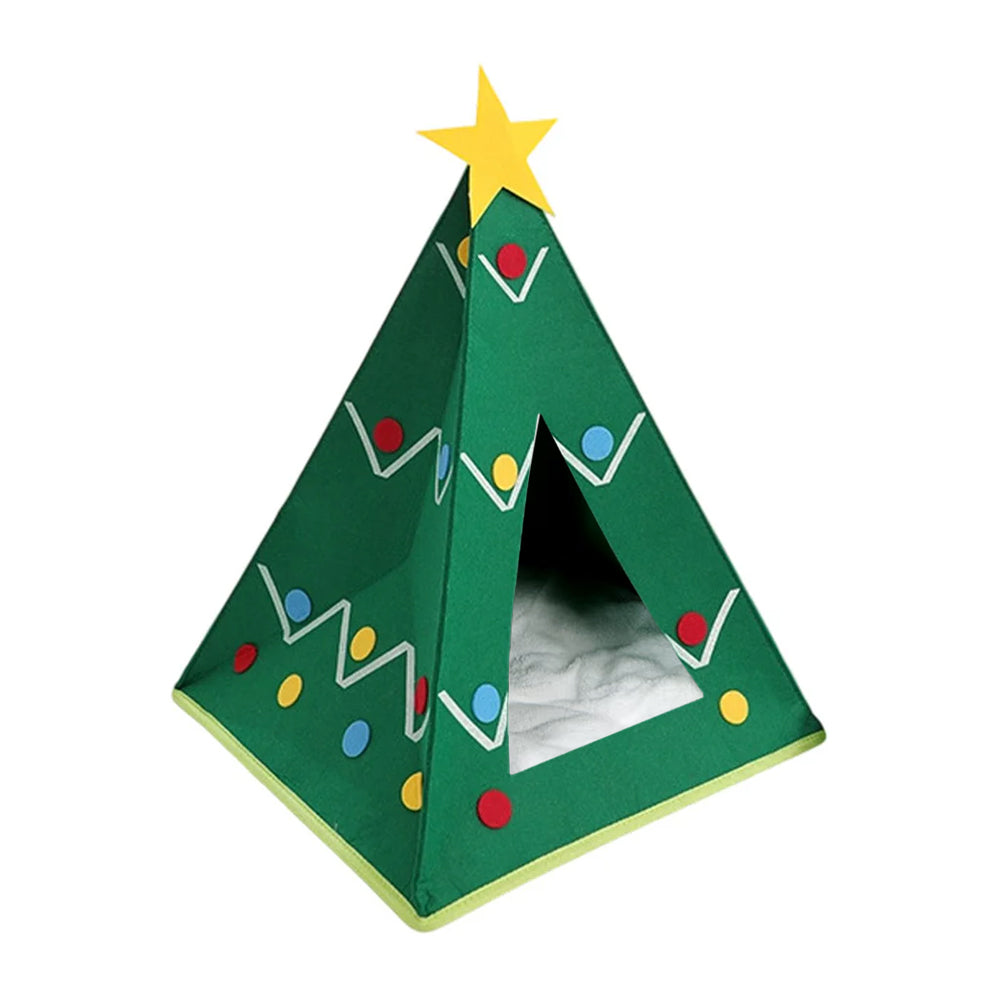 Felt Christmas Cat Bed