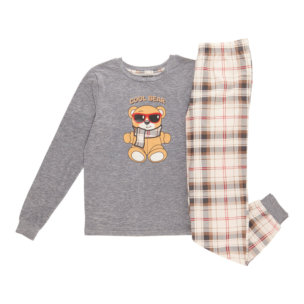 Pyjama à thématique famille Pays nordique SURVIVAL GEAR pour garçons, 2 pièces