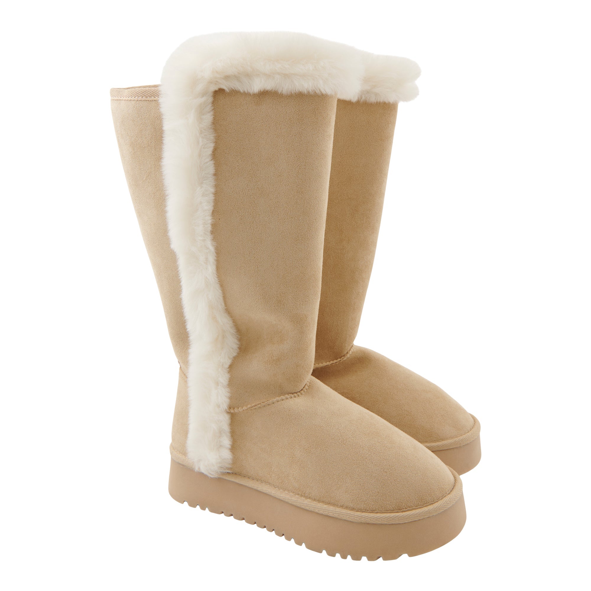 Bottes hautes en similifourrures Yuggy mySTYLE pour femmes