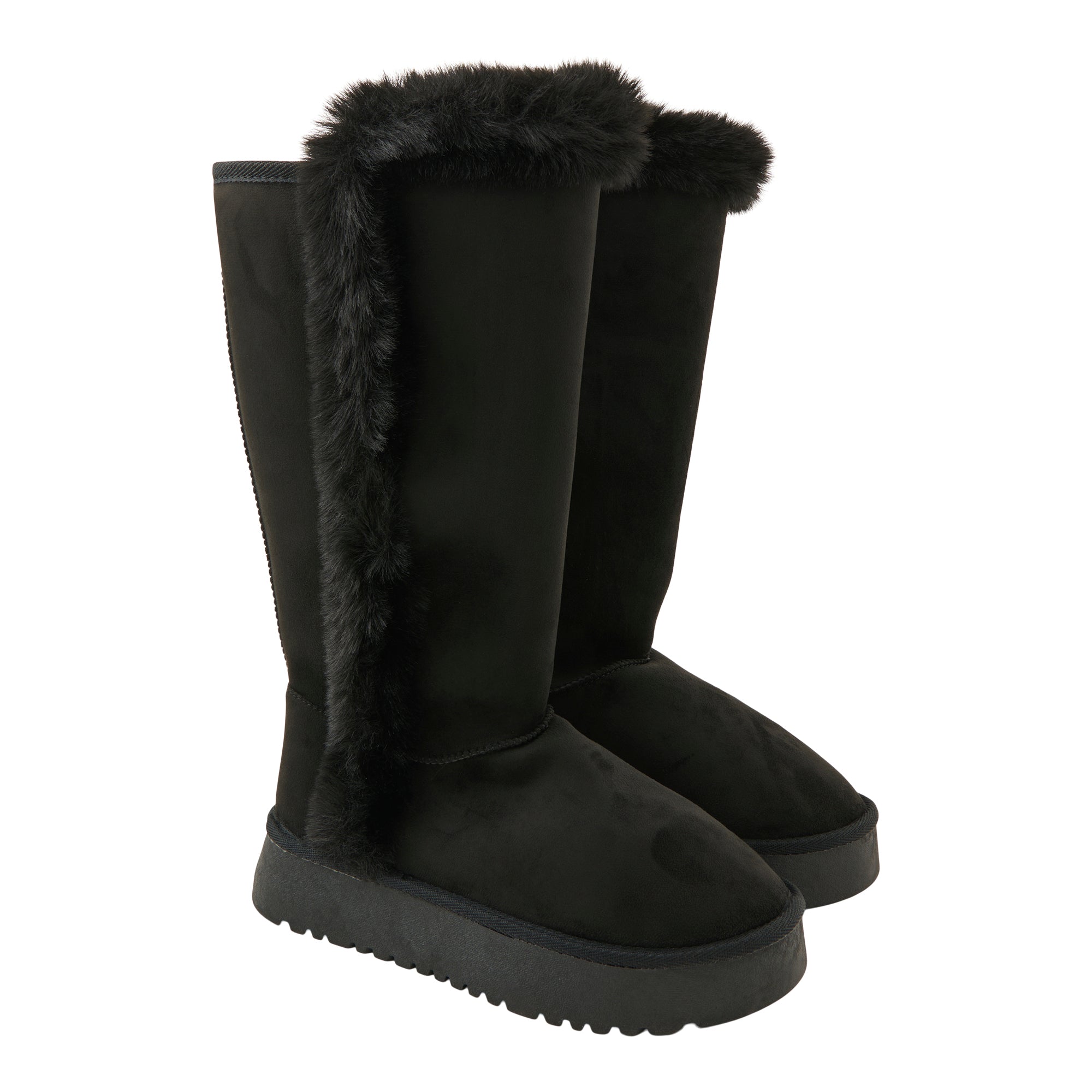 Bottes hautes en similifourrures Yuggy mySTYLE pour femmes